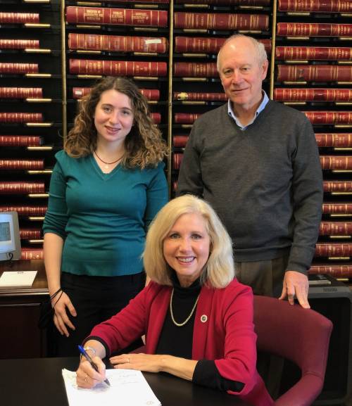 Lisa with husband John and daughter Eliza